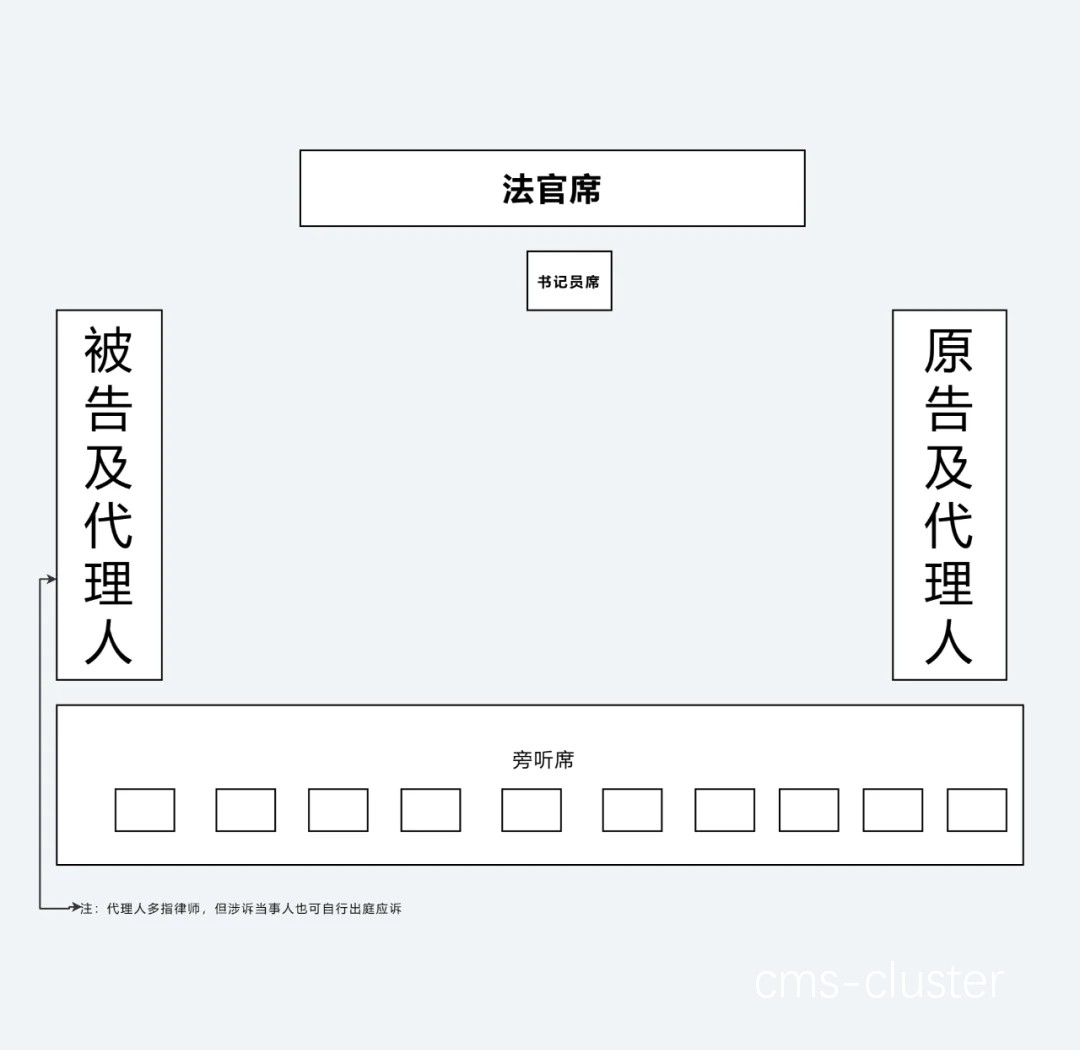 裁判席视角示意图