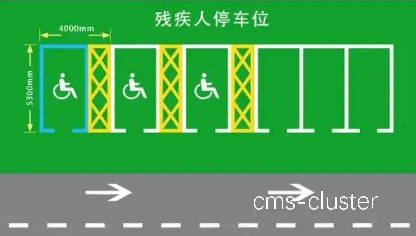 篮球场残疾人车位分布图