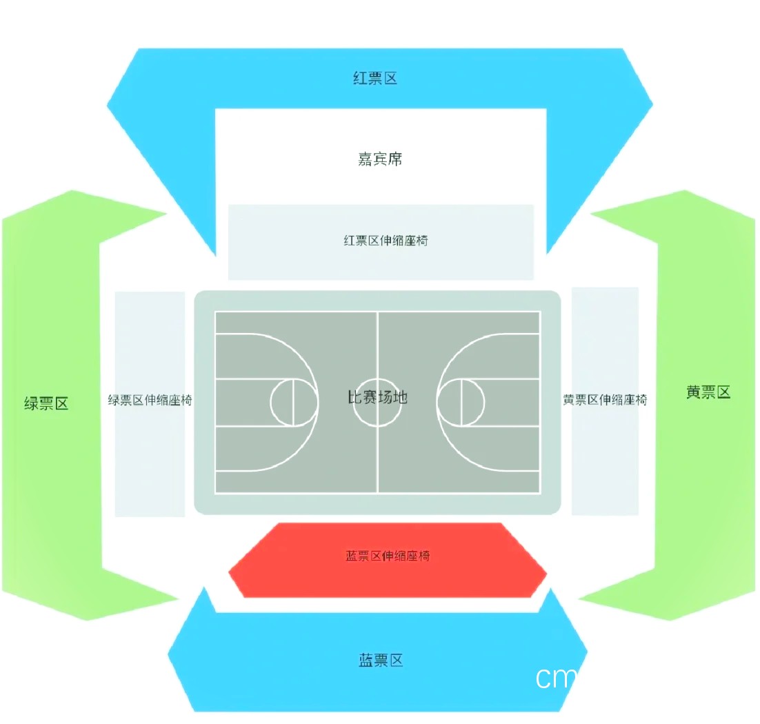 篮球场周边地图示例