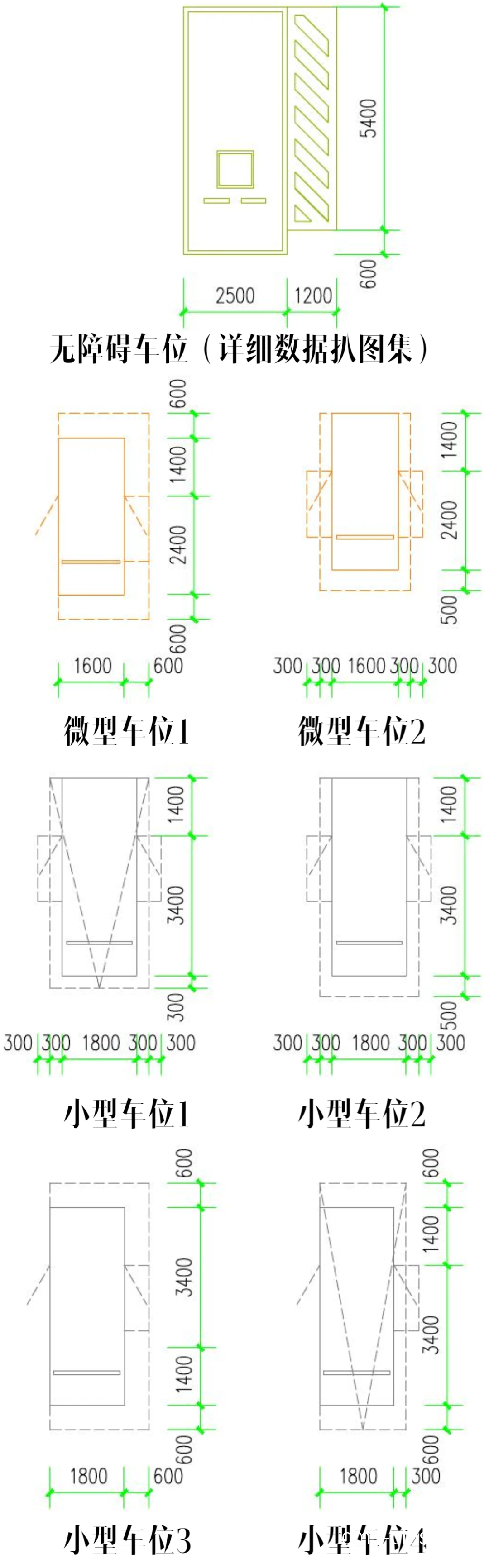 篮球场残疾人车位示意图