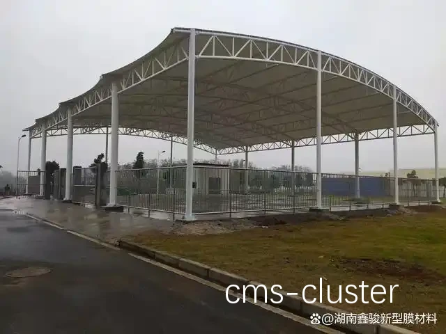 篮球场雨棚采光效果图