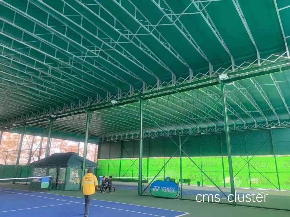 篮球场雨棚示意图