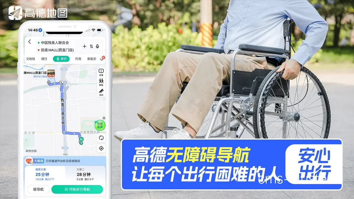 轮椅通道标识示例