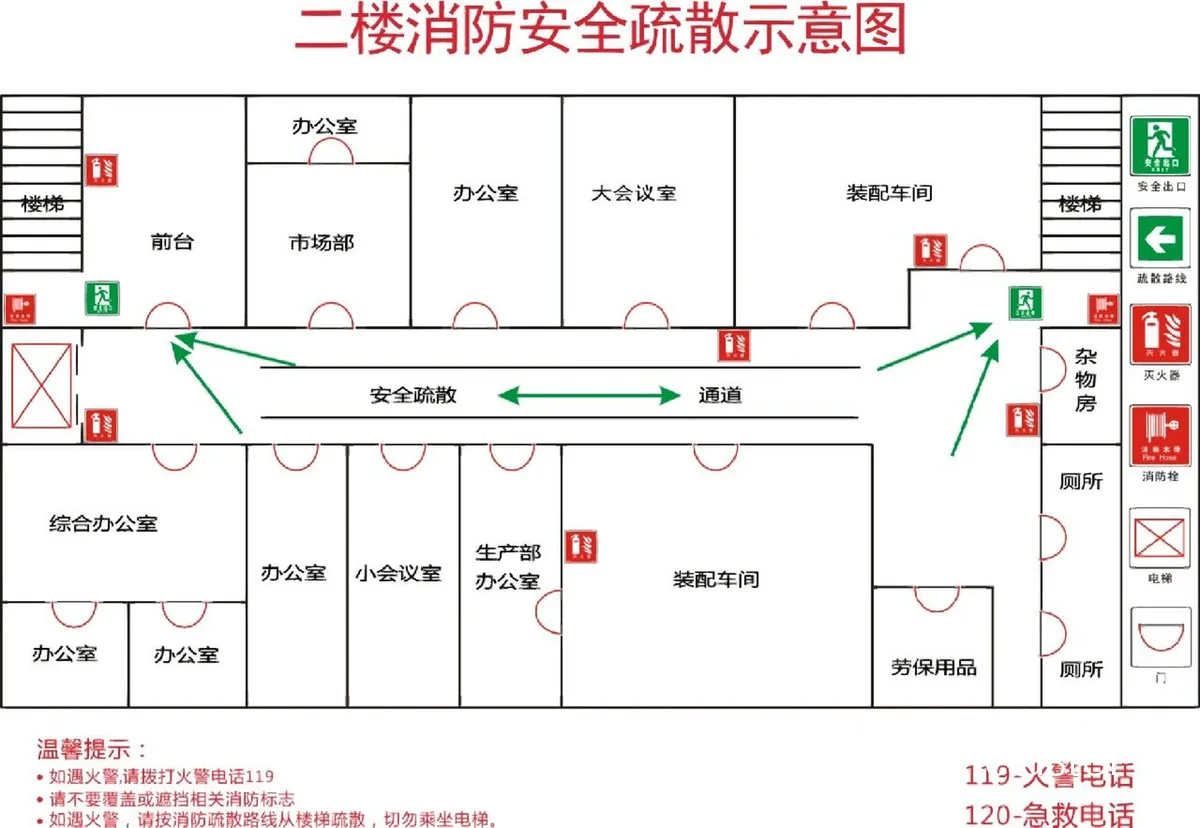 消防通道示意图