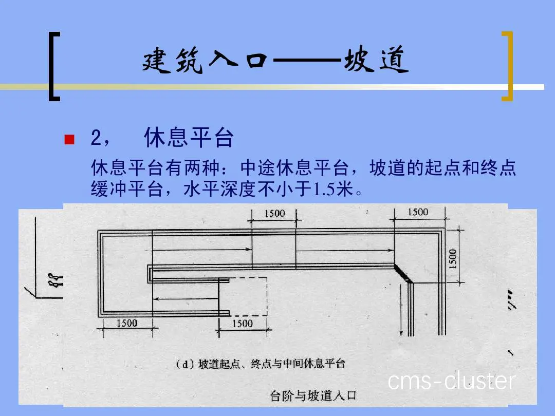 独立式坡道通道示例