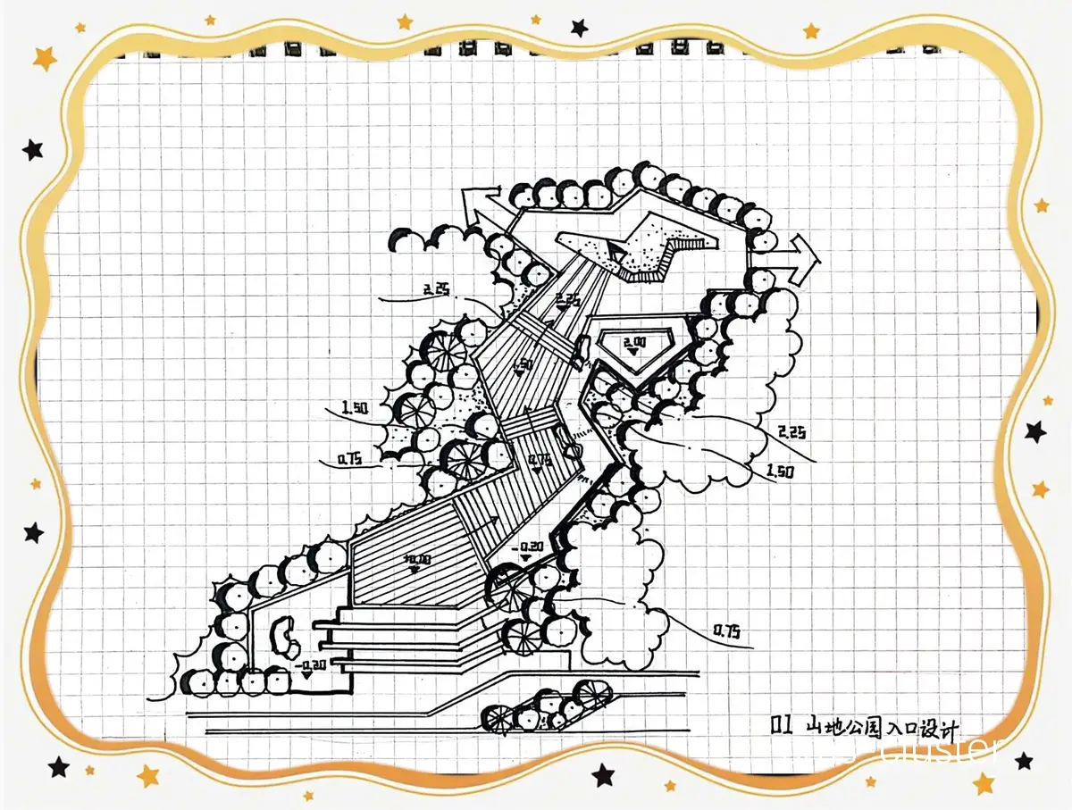 入口通道示意图