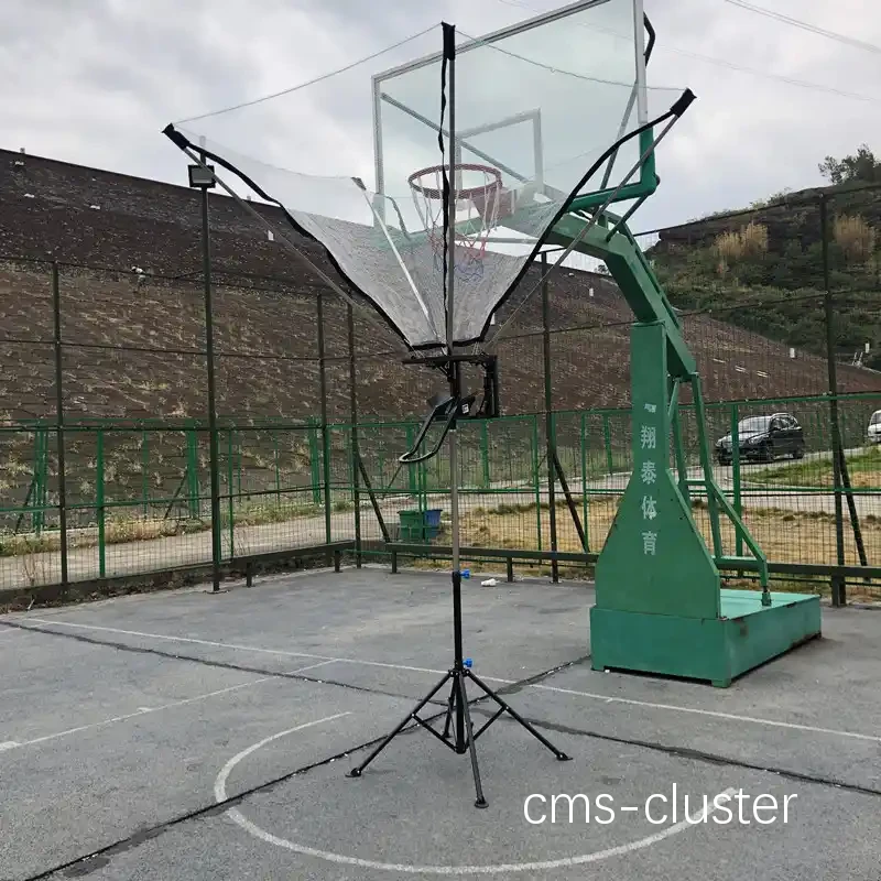 篮球场安装挡风板