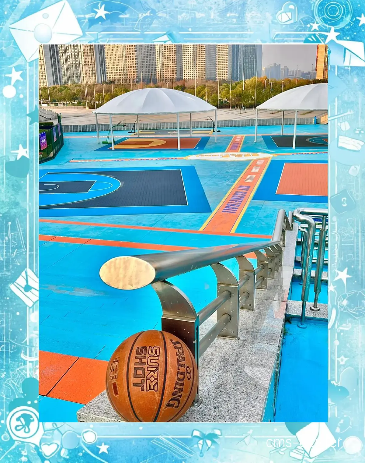 篮球场儿童游乐区设计示例