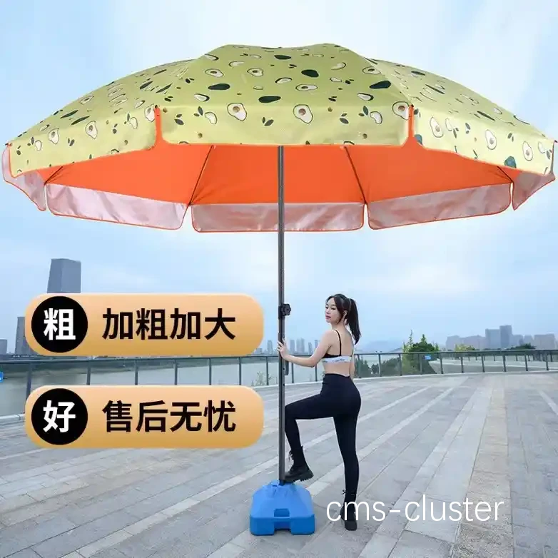 沿海地区篮球场遮阳伞