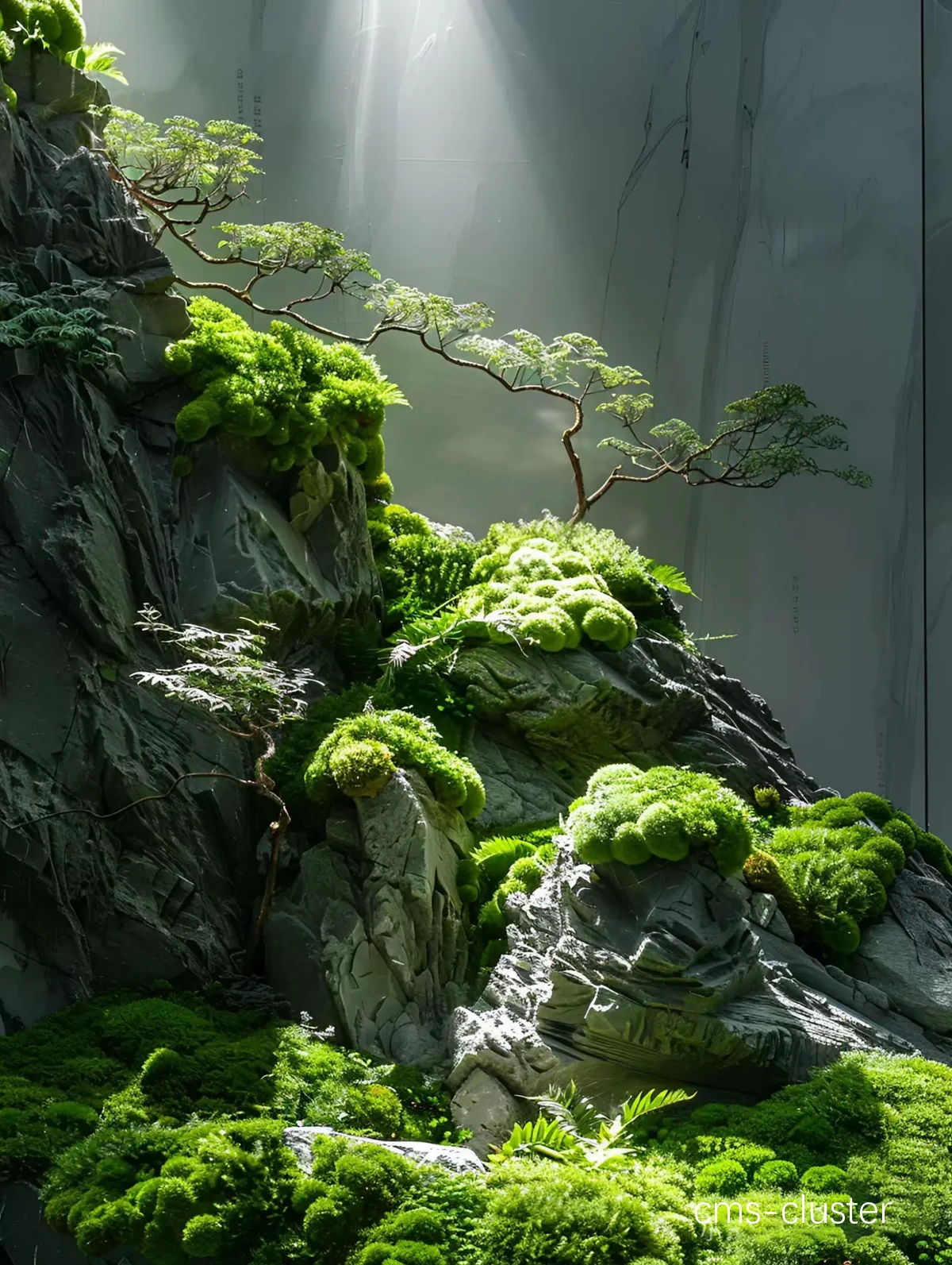 自然风格篮球场游乐区实景图