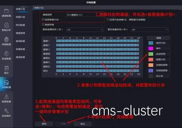 录像区布局图