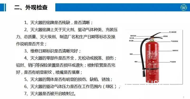 灭火器检查流程图