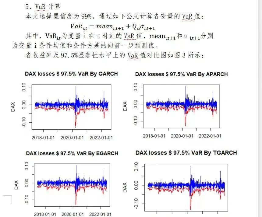 GARCH model in trading strategies