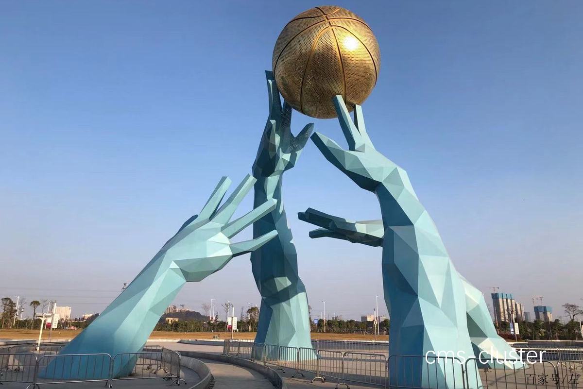 篮球场雕塑的照明解决方案