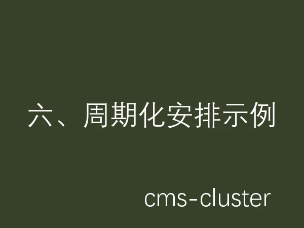 六、周期化安排示例