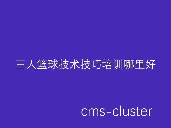 三人篮球技术技巧培训哪里好