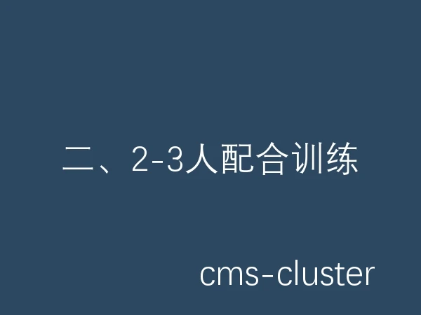 二、2-3人配合训练