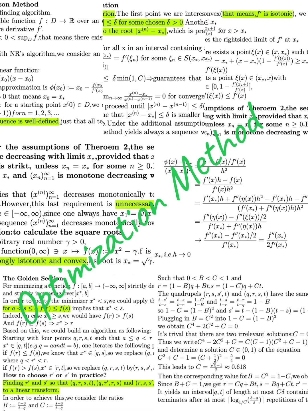 execution algorithm optimization methods